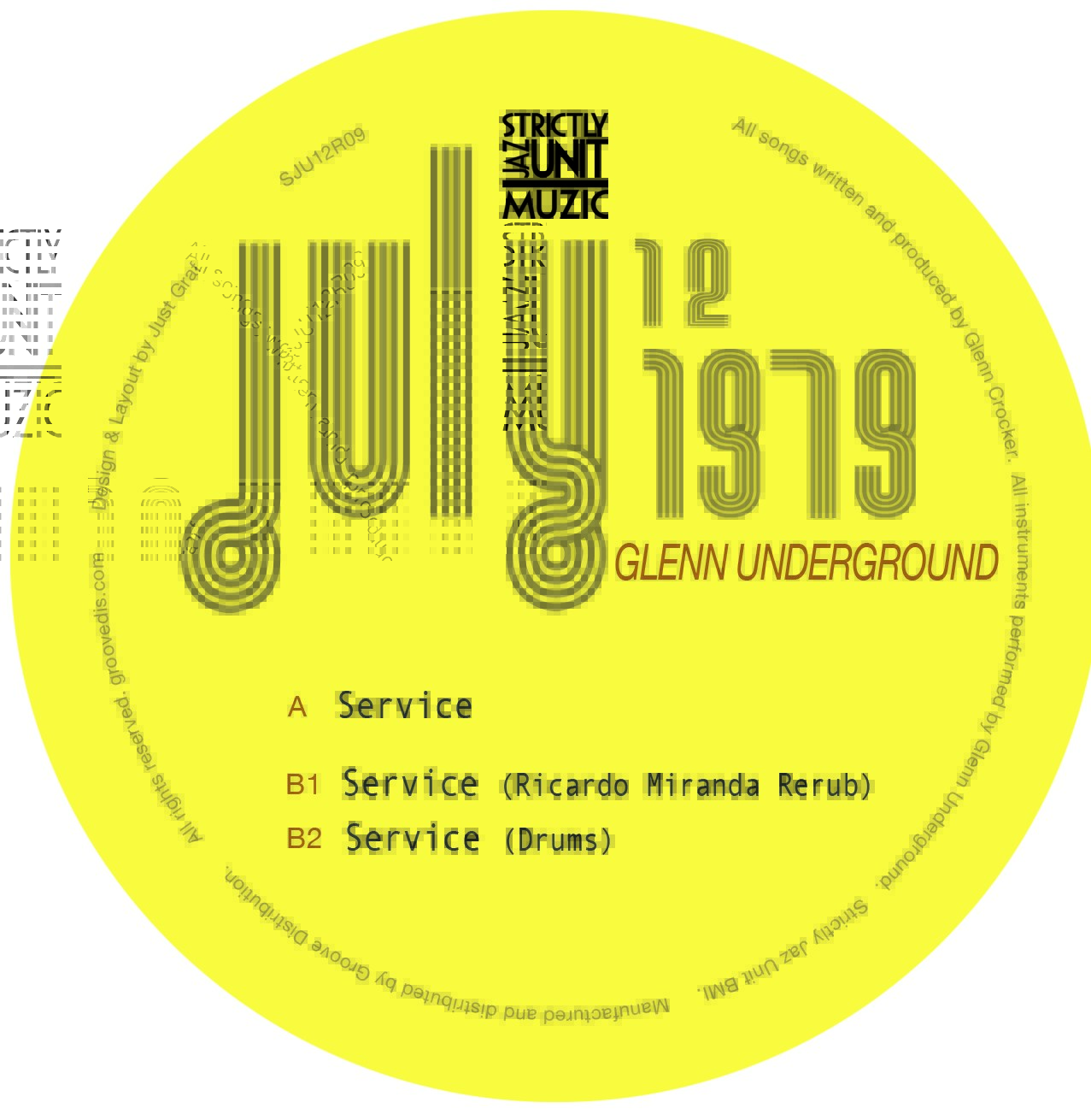 Glenn Underground/SERVICE REMIXES 12"