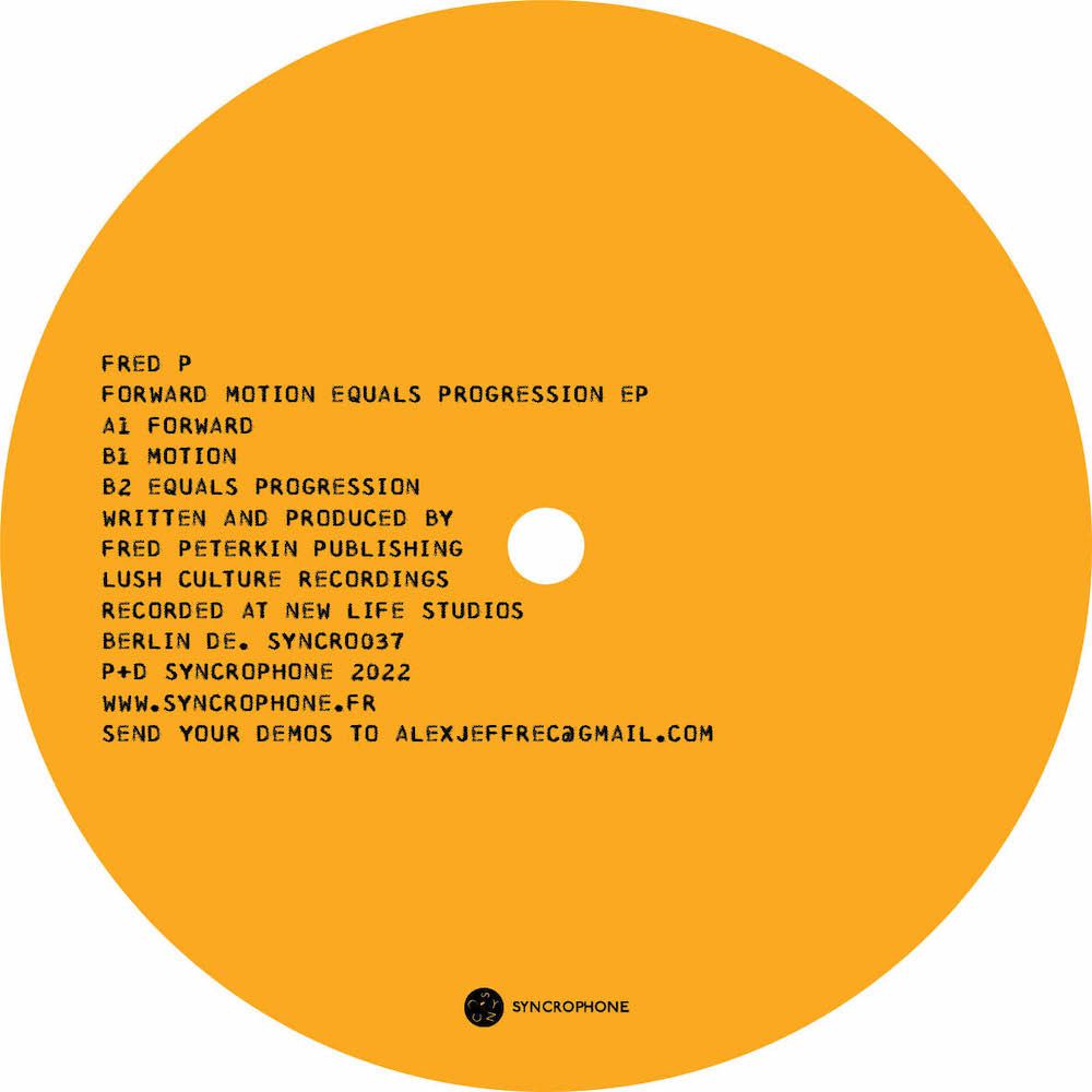 Fred P/FORWARD MOTION... EP 12"