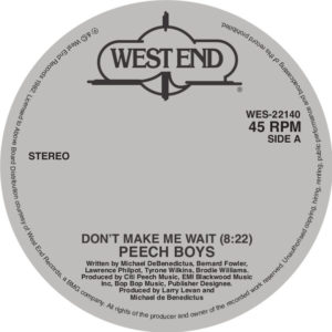 Peech Boys/DON'T MAKE ME WAIT 12"