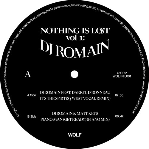 DJ Romain/NOTHING IS LOST VOL. 1 12"