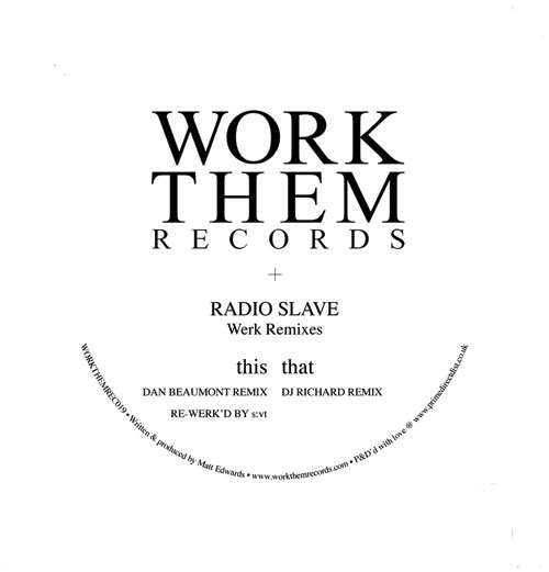 Radio Slave/WERK REMIXES 12"