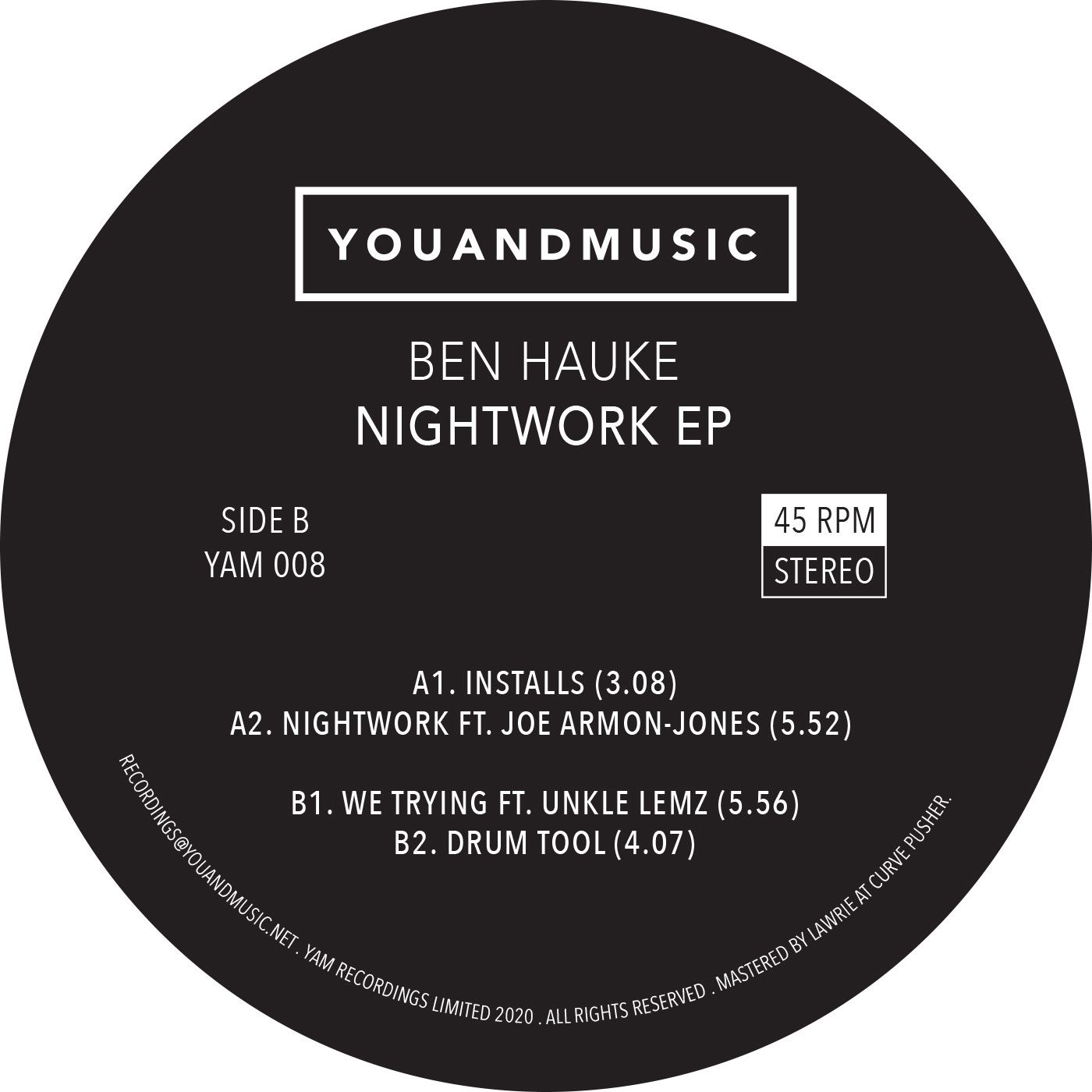 Ben Hauke/NIGHTWORK EP 12"