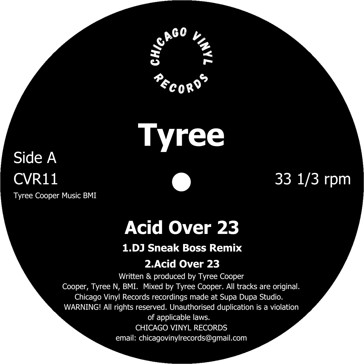 Tyree/ACID OVER 23 12"