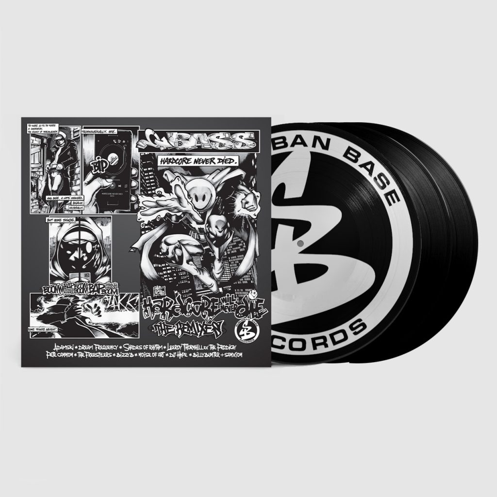 QBass/HARDCORE WILL NEVER DIE RMX'S 3LP