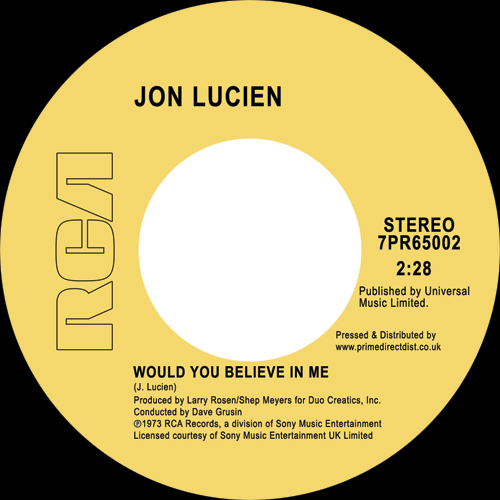 Jon Lucien/WOULD YOU BELIEVE IN ME 7"