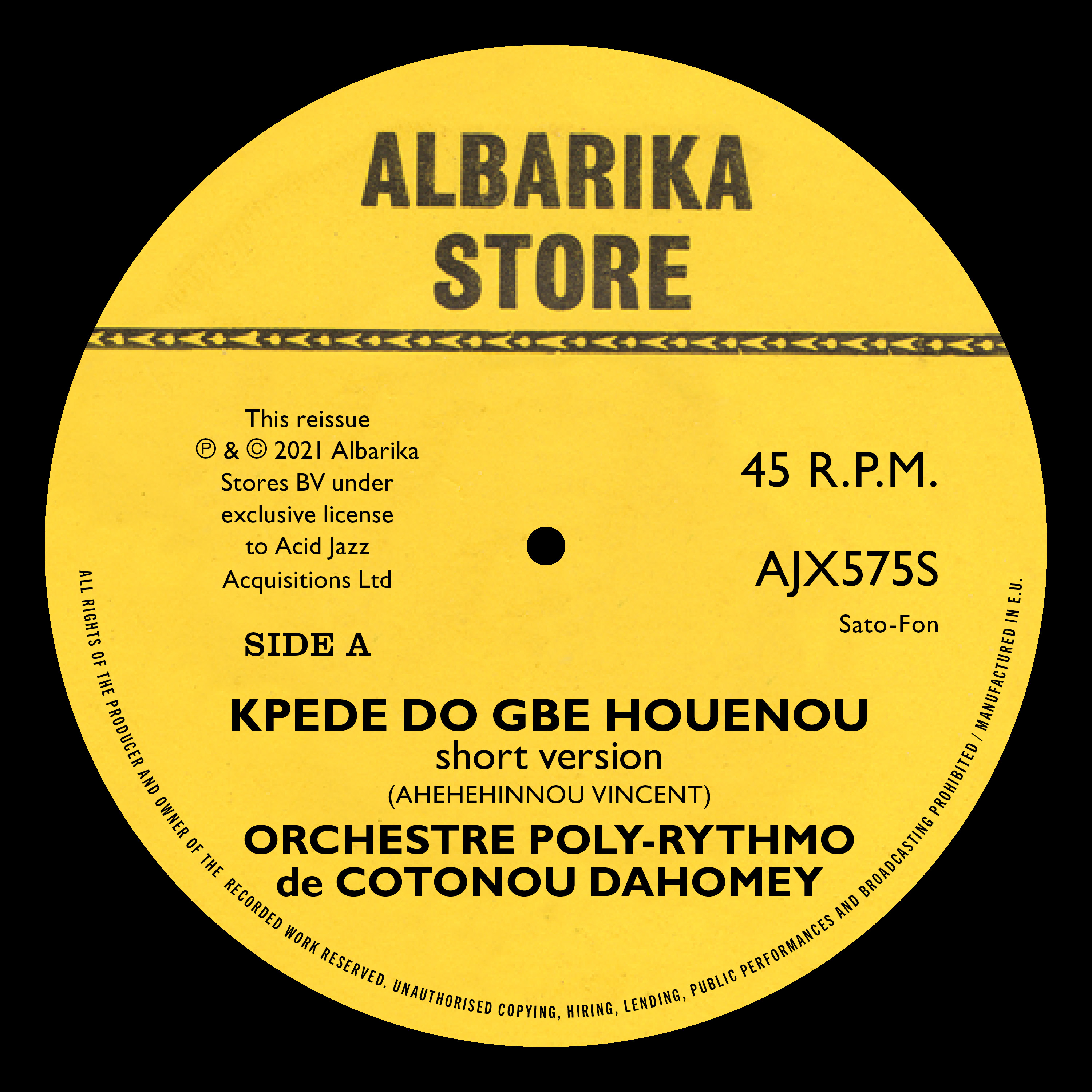 Orchestre Poly Rythmo/KPEDE DO GBE 7"