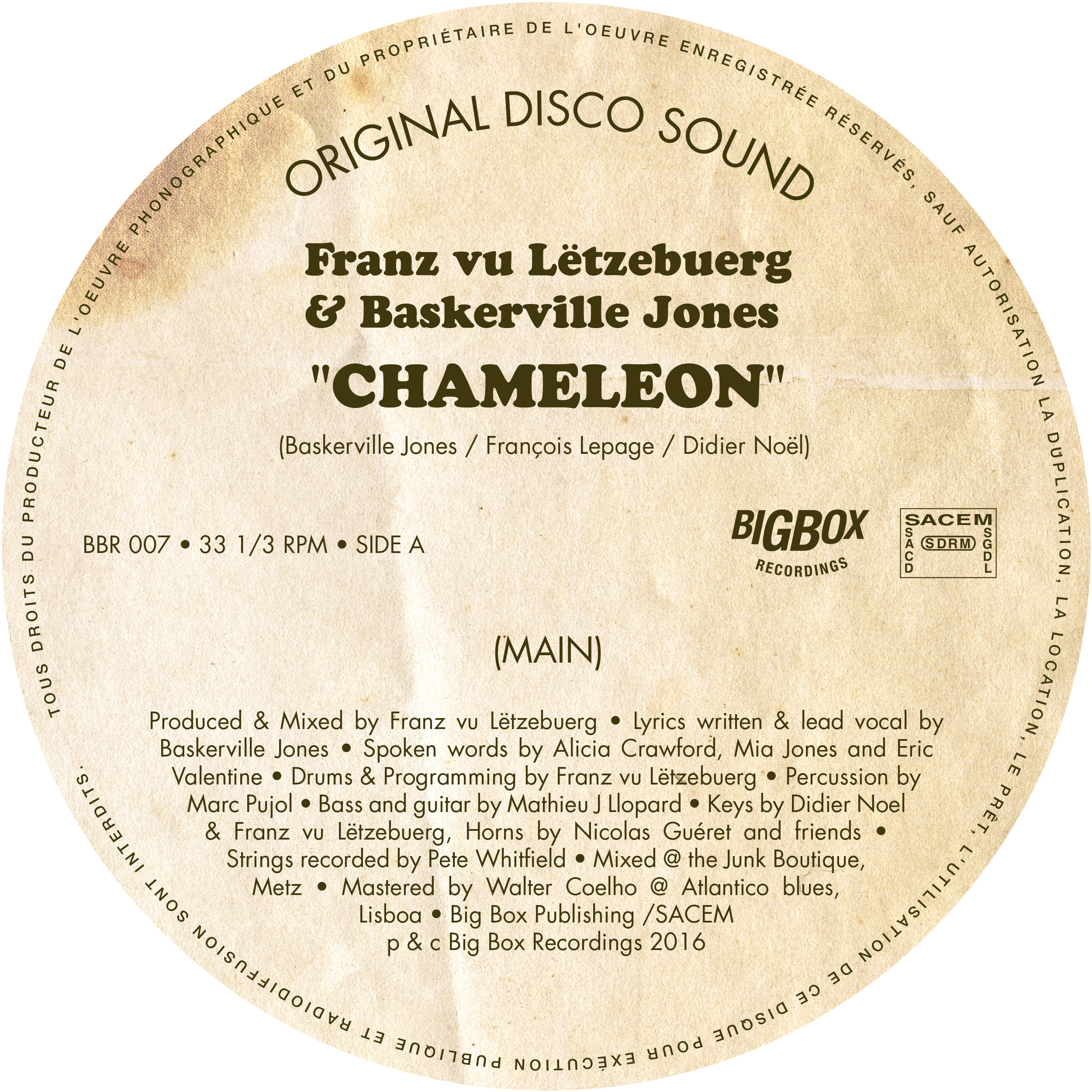 Franz vu Letzebeurg/CHAMELEON 12"