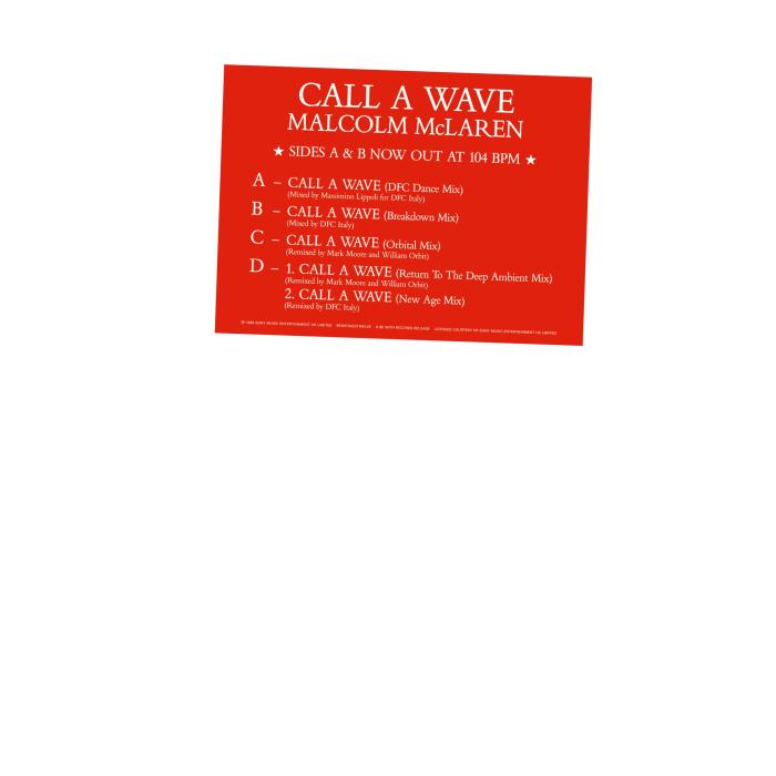 Malcom McLaren/CALL A WAVE D12"