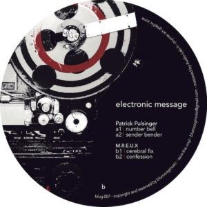 Patrick Pulsinger/ELECTRONIC MESSAGE 12"