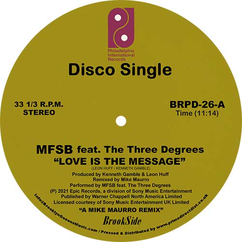 M.F.S.B./LOVE... (MIKE MAURRO REMIX) 12"