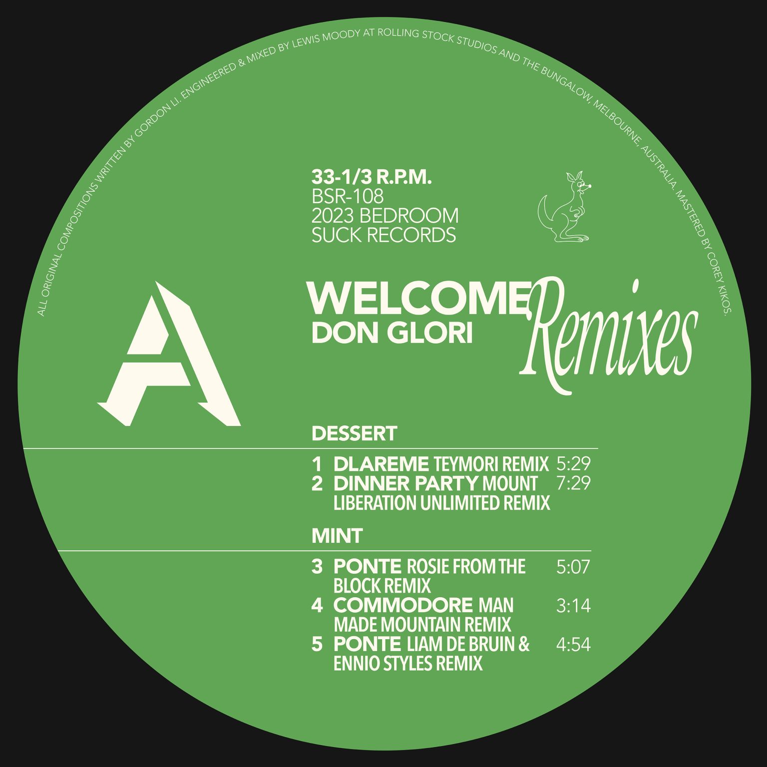 Don Glori/WELCOME REMIXES 12"