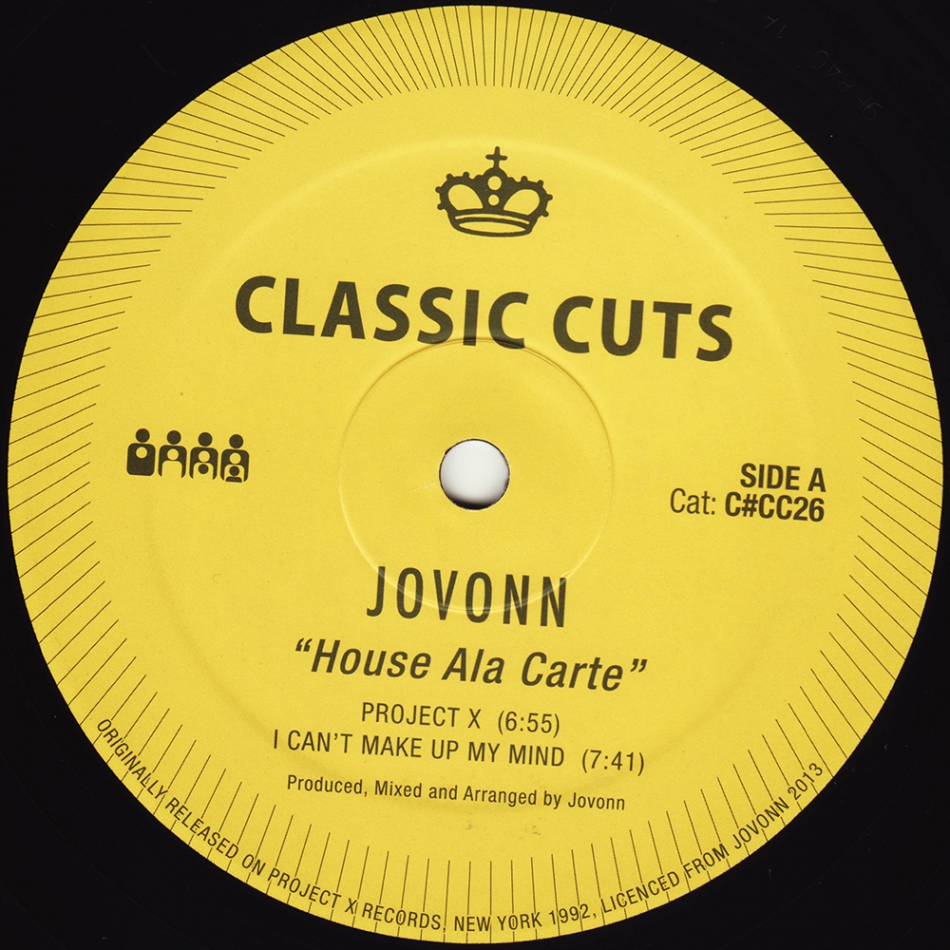 Jovonn/HOUSE ALA CARTE 12"