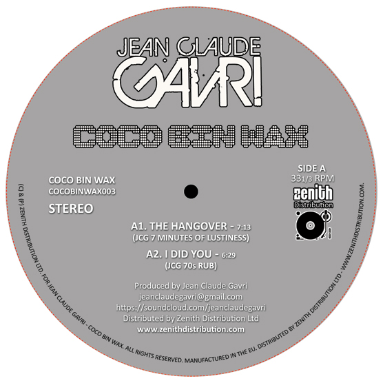 Jean Claude Gavri/GRAND EDITS EP 12"