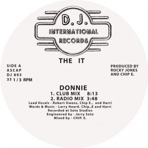 The It/DONNIE (INC. RON HARDY MIX) 12"