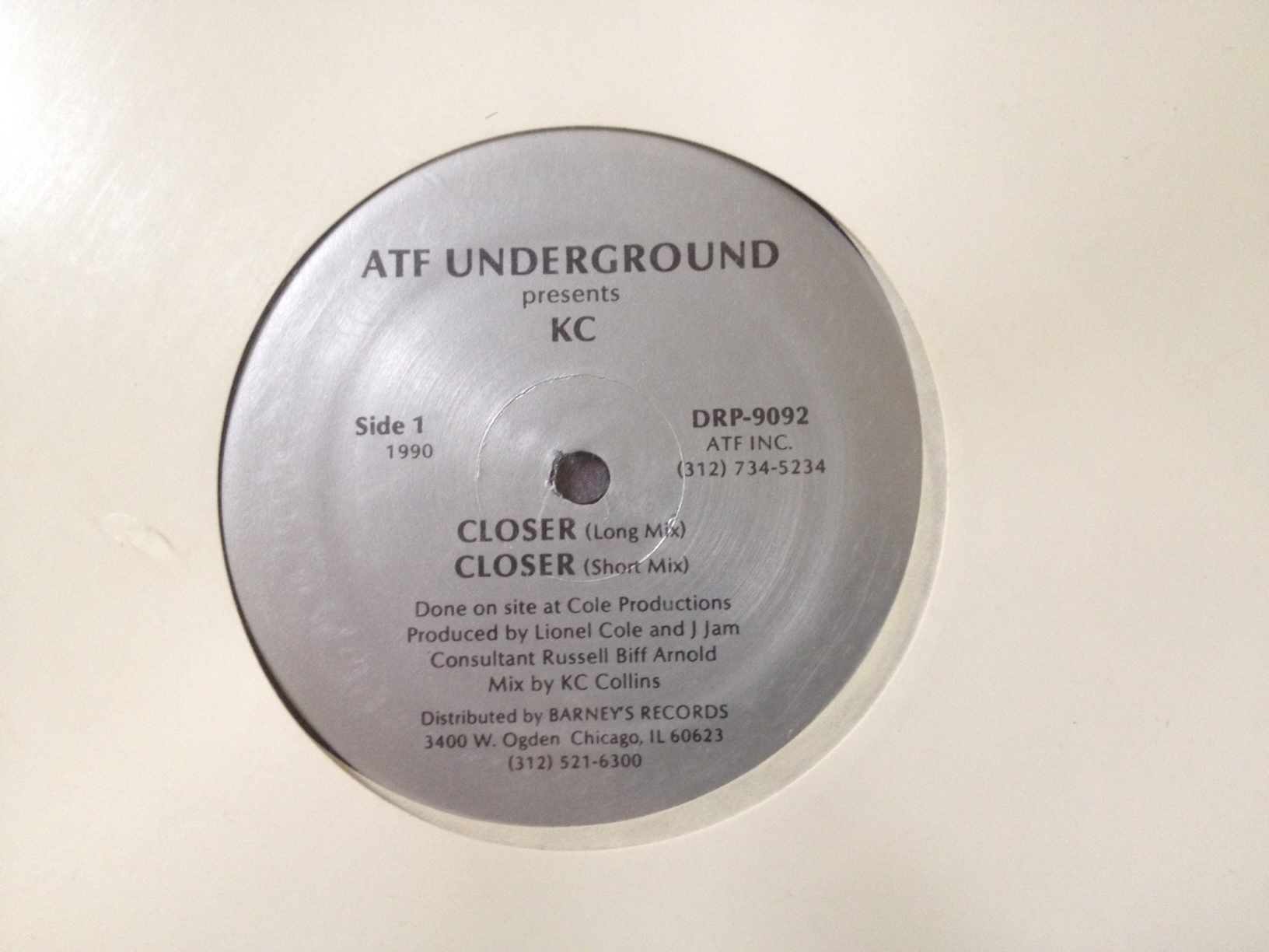 DJ Kevin C./CLOSER 12"