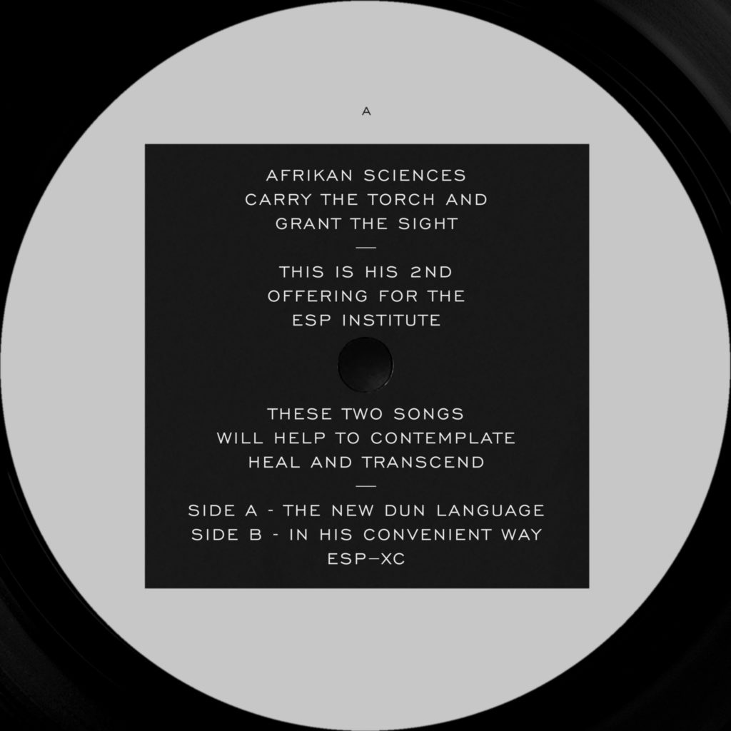 Afrikan Sciences/NEW DUN LANGUAGE 12"