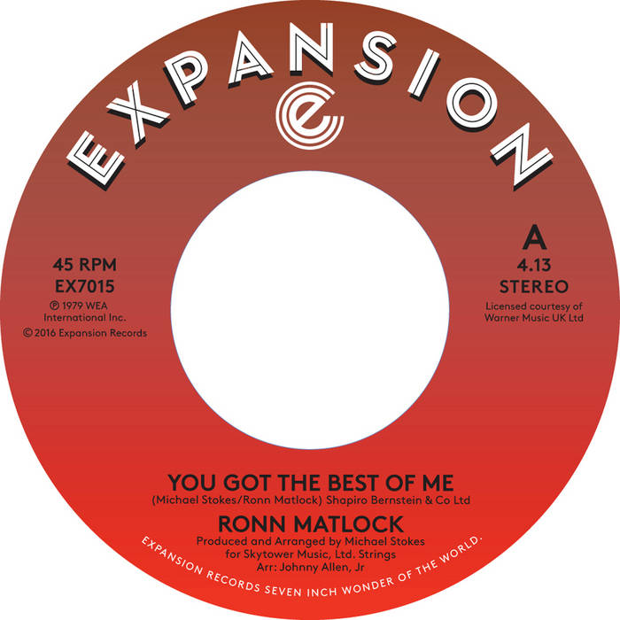 Ronn Matlock/YOU GOT THE BEST OF ME 7"