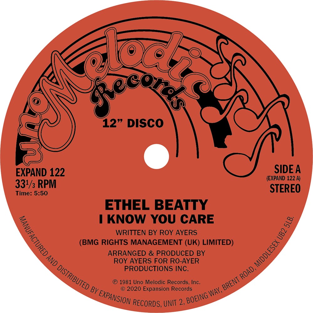 Ethel Beatty/I KNOW YOU CARE 12"