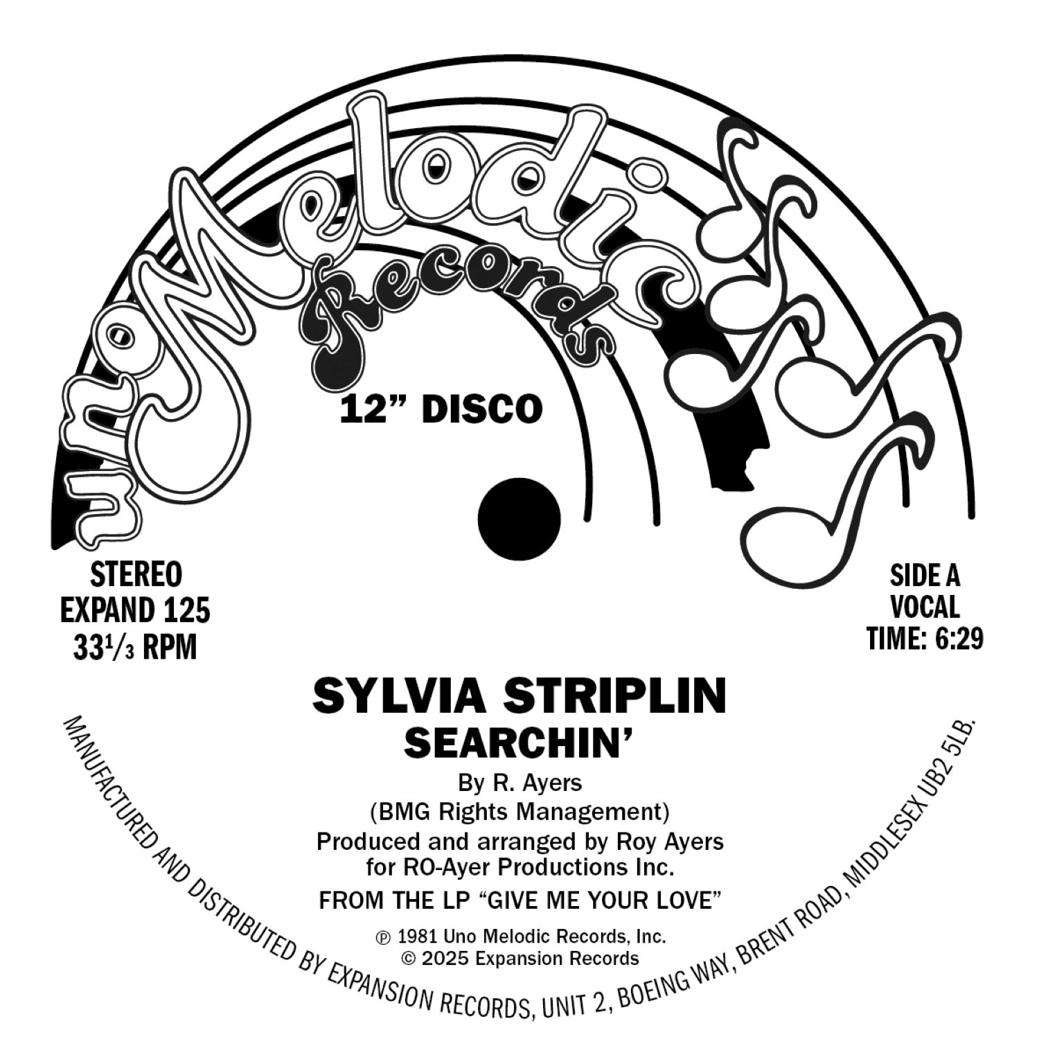 Sylvia Striplin/SEARCHIN'+ INSTR 12"