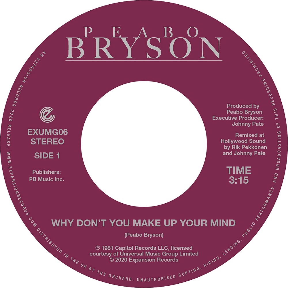Peabo Bryson/WHY DON'T YOU MAKE UP 7"