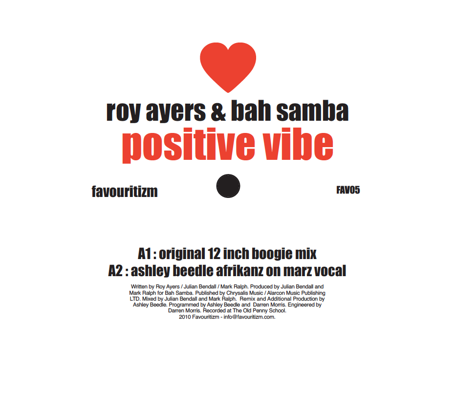 Roy Ayers & Bah Samba/POSITIVE VIBE 12"