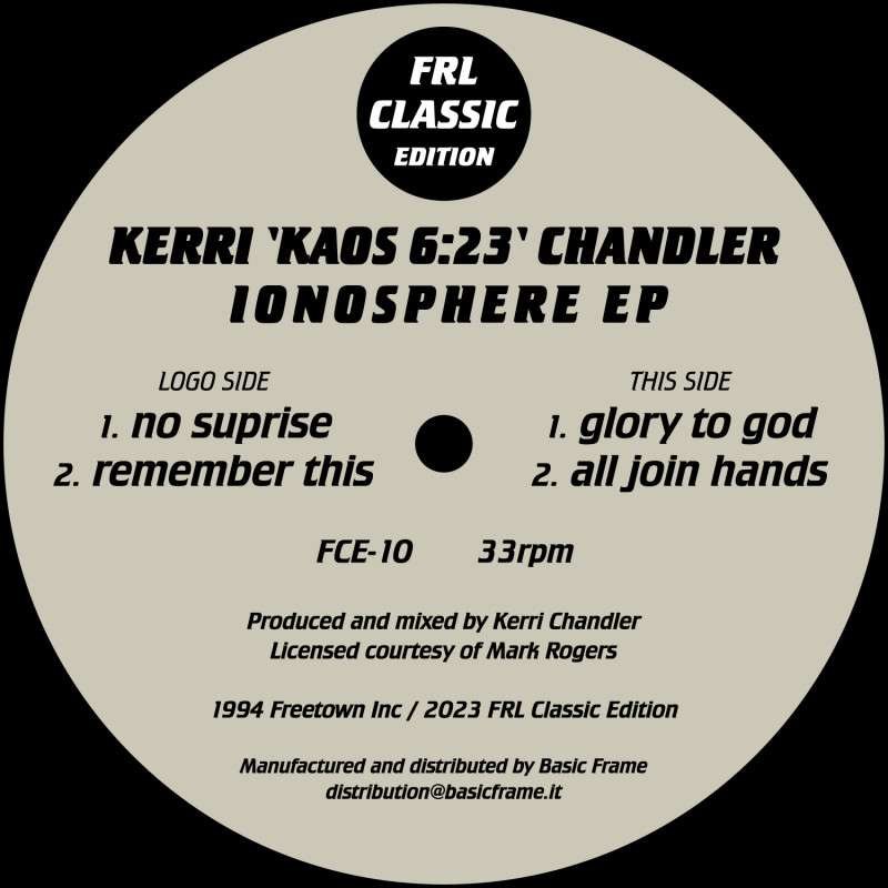 Kerri Chandler/IONOSPHERE EP 12"
