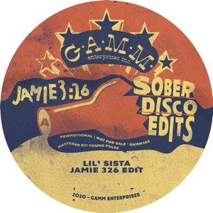 Jamie 3:26/SOBER DISCO EDITS 12"