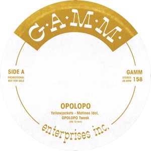 Opolopo/G.A.M.M. TWEAKS: GAMM158 12"