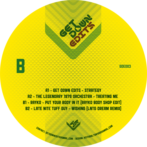 Get Down Edits/VOLUME 3 EP 12"