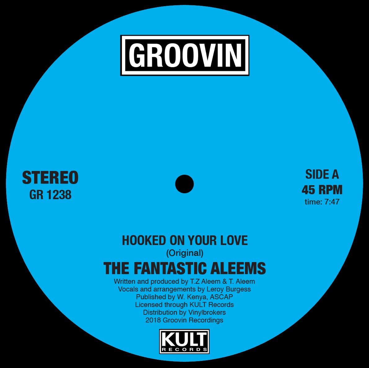 Fantastic Aleems/HOOKED ON YOUR LOVE 12"