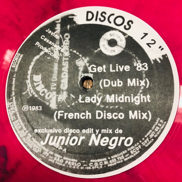 Junior Negro/GET LIVE 83" 12"