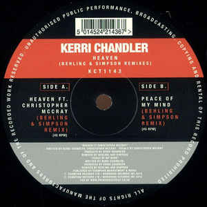 Kerri Chandler/HEAVEN (B & S REMIX) 12"