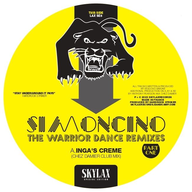 Simoncino/WARRIOR DANCE REMIXES PT 1 12"