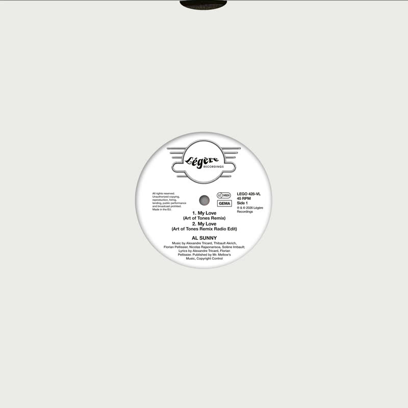 Al Sunny/MY LOVE (ART OF TONES RMX) 12"