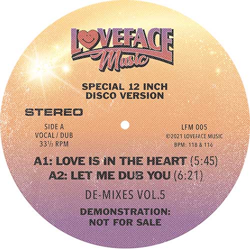 Loveface/DE-MIXES VOL. 5 12"