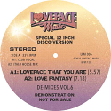 Loveface/DE-MIXES VOL. 6 12"
