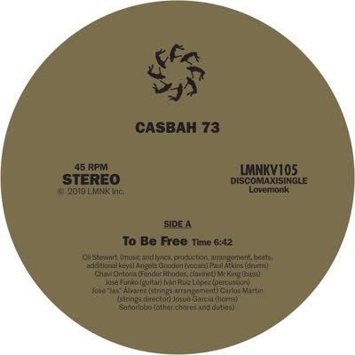Casbah 73/TO BE FREE 12"