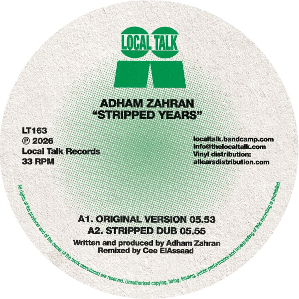 Adham Zahran/STRIPPED YEARS 12"