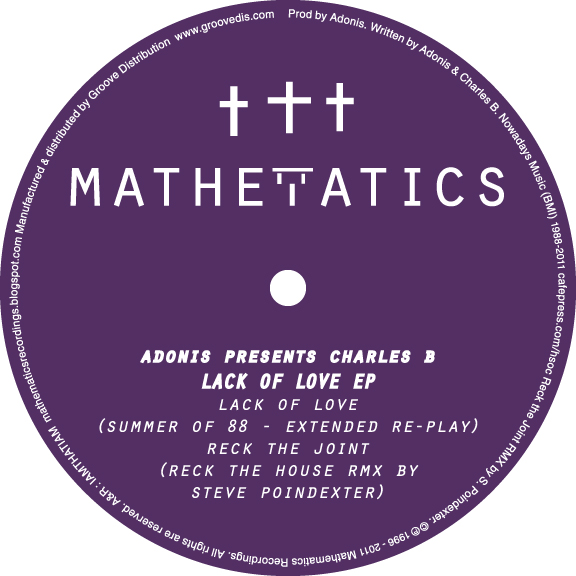 Adonis & Charles B/LACK OF LOVE 12"