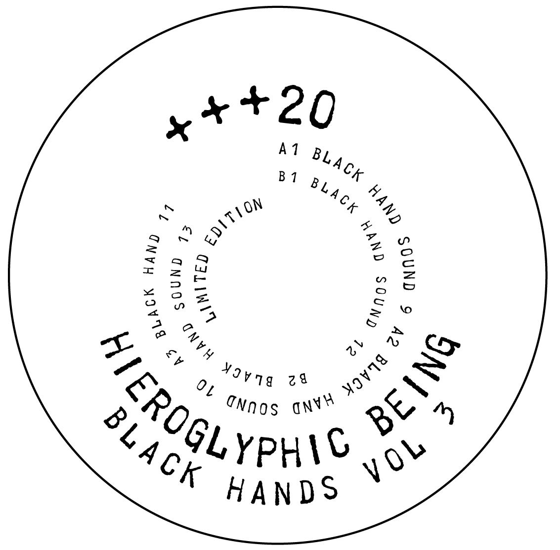 Hieroglyphic Being/BLACK HANDS VOL 3 12"