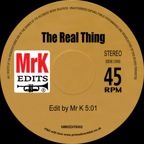 Mr. K/THE REAL THING 12"