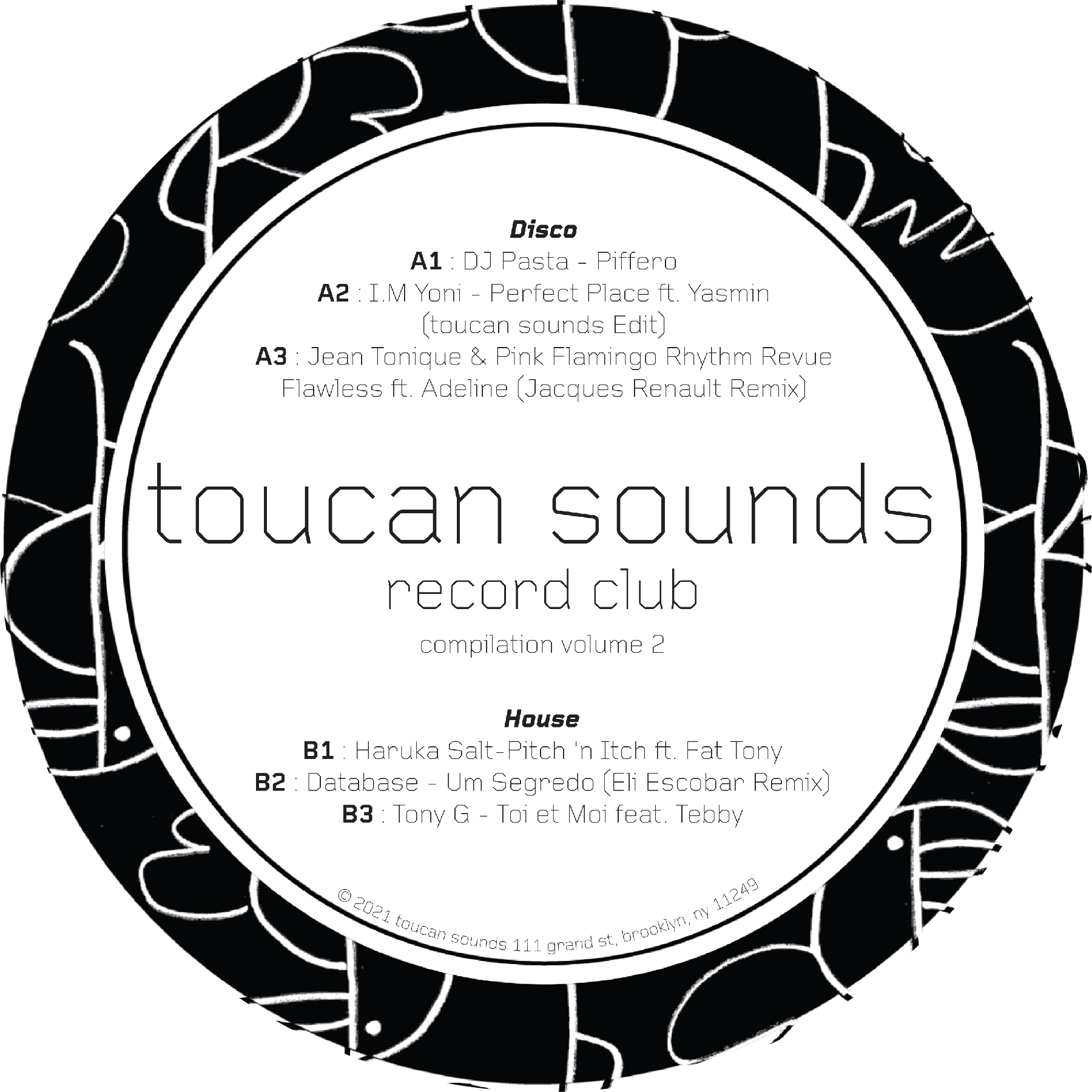 Various/TOUCAN SOUNDS REC CLUB VOL 2 LP