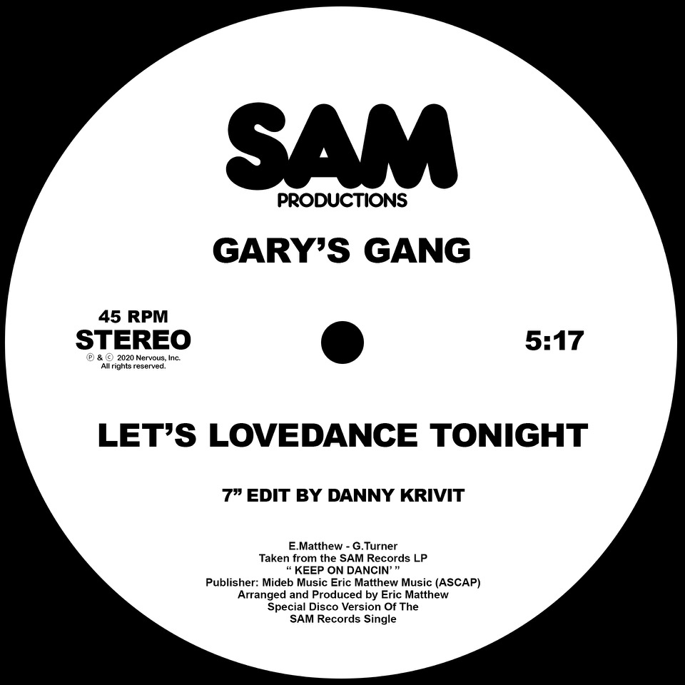 Gary's Gang/LOVEDANCE (D KRIVIT EDIT) 7"