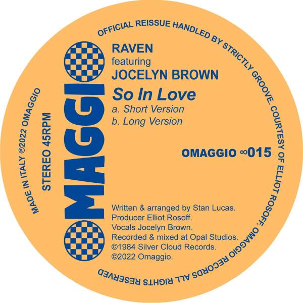 Raven ft. Jocelyn Brown/SO IN LOVE 12"