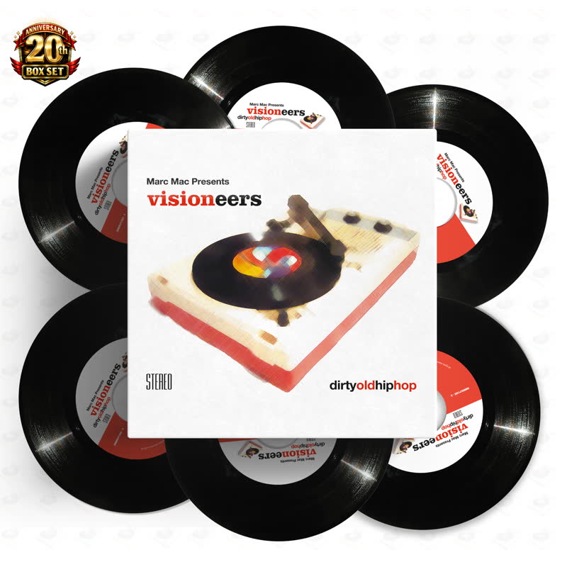 Visioneers/DIRTY OLD HIP HOP 7" BOX SET