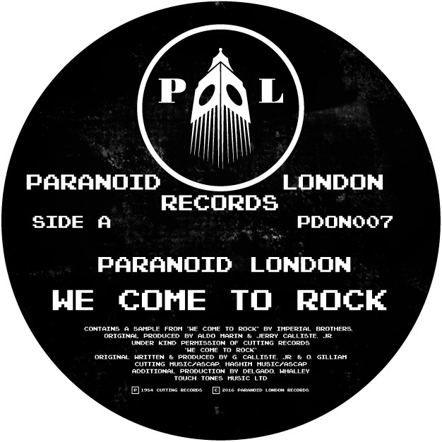 Paranoid London/WE COME TO ROCK 12"