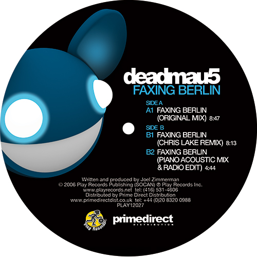 Groove Distribution :: :: Singles :: House :: Deadmau5/ANIMAL RIGHTS 12