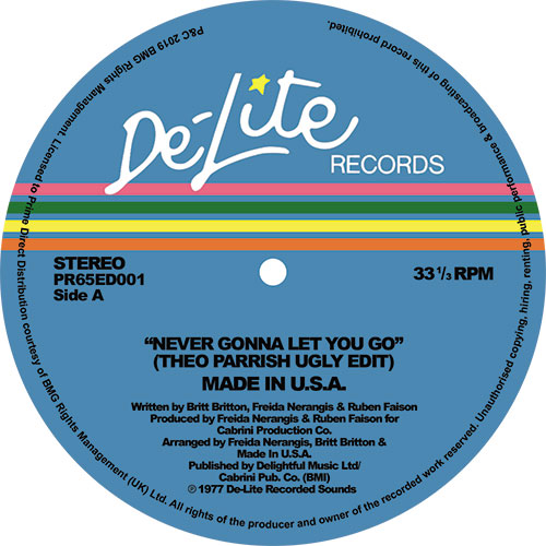 Made In USA/NEVER GONNA LET YOU GO 12"