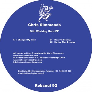 Chris Simmonds/STILL WORKING HARD EP 12"
