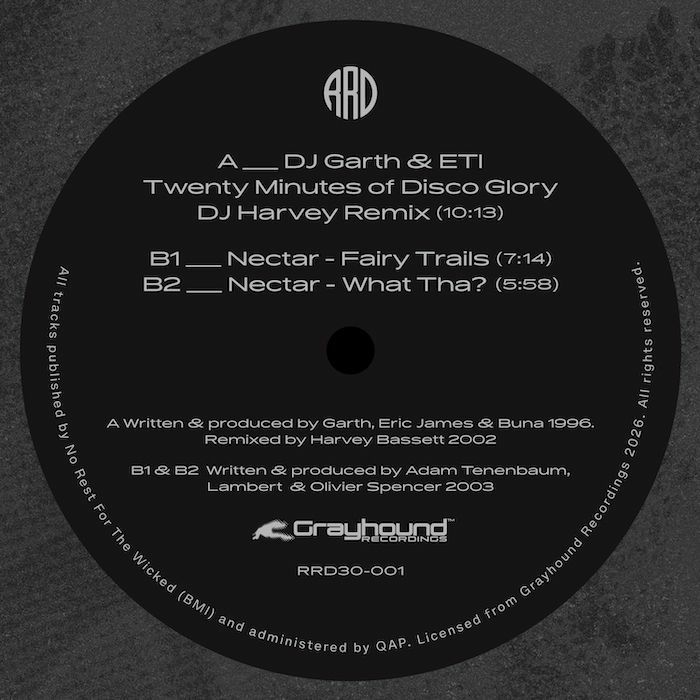 DJ Garth/20 MINUTES.. (DJ HARVEY RX) 12"